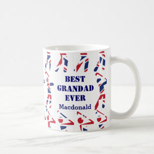Caneca De Café GOLF FAN Best Grandad Nunca Personalizou União Ja