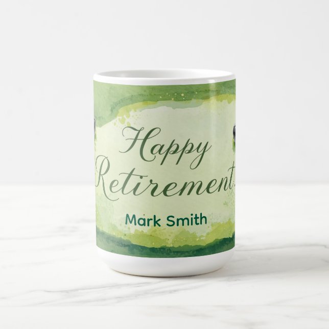 Caneca De Café Golf Happy Retirement golf temido para o golfe (Centro)