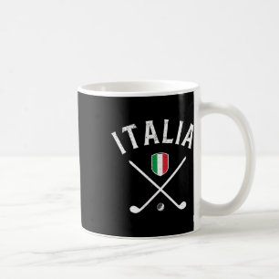Caneca De Café Golf Itália - Suporte de Tee com Bandeira Italiana