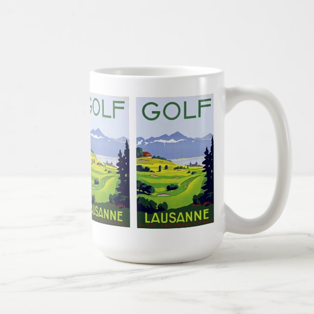 Caneca De Café Golf ~ Lausanne (Direita)