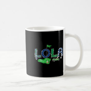 Caneca De Café Golf lola buraco em um golfe festa de 1º aniversár