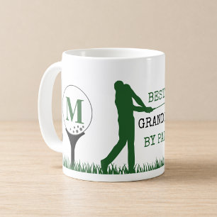 Caneca De Café Golf MELHOR GRANDPA POR PAR Monograma Café Mug