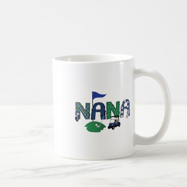 Caneca De Café Golf Nana Buraco Em Uma Primeira Festa de aniversá (Direita)