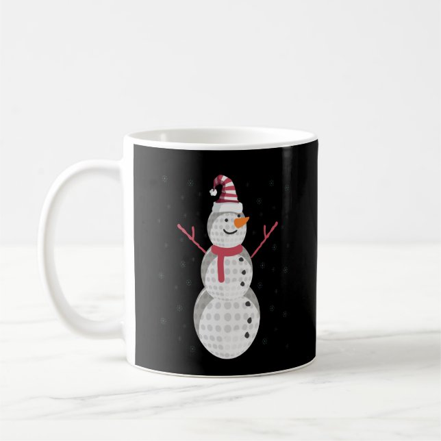 Caneca De Café Golf Snowman Natal Engraçado Presente no Ano Novo (Esquerda)