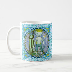 Caneca De Café Golfe Alien