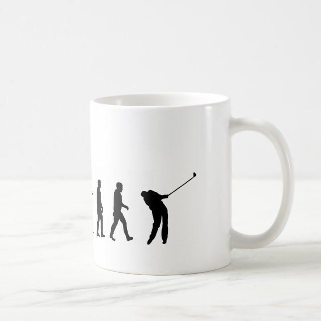 Caneca De Café Golfe da evolução EVO06, jogador de golfe (Direita)