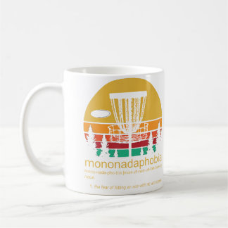 Caneca De Café Golfe de Disco Mononadaphobia Divertido