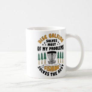 Caneca De Café Golfe de Disco Resolve a Maior Parte dos Meus Prob