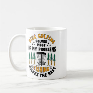 Caneca De Café Golfe de Disco Resolve a Maioria dos Meus Problema