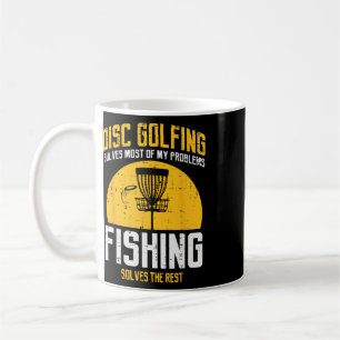 Caneca De Café Golfe de Disco Resolve a Maioria dos Problemas Div