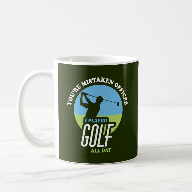 Caneca De Café Golfe Engraçado Dizendo Golfistas (Esquerda)