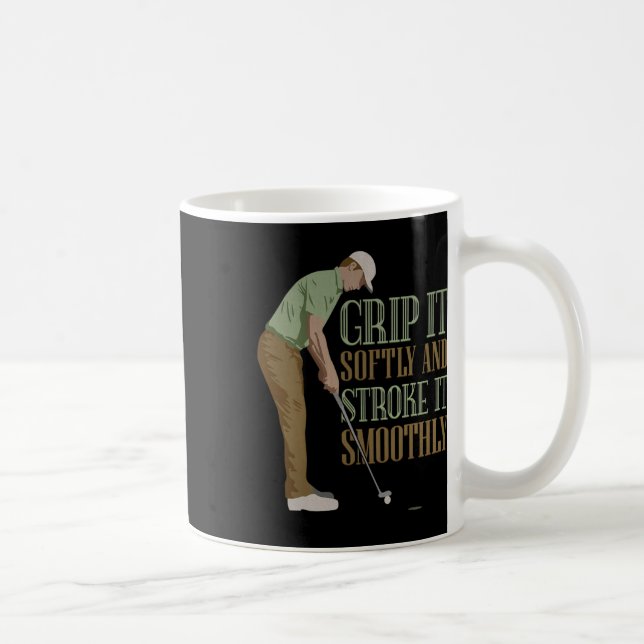 Caneca De Café Golfe Engraçado e Grosseiro - Beba e Dirija - Humo (Direita)