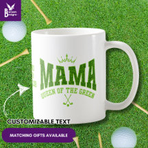 Golfe Feminino MAMA RAINHA DO VERDE Personalizado