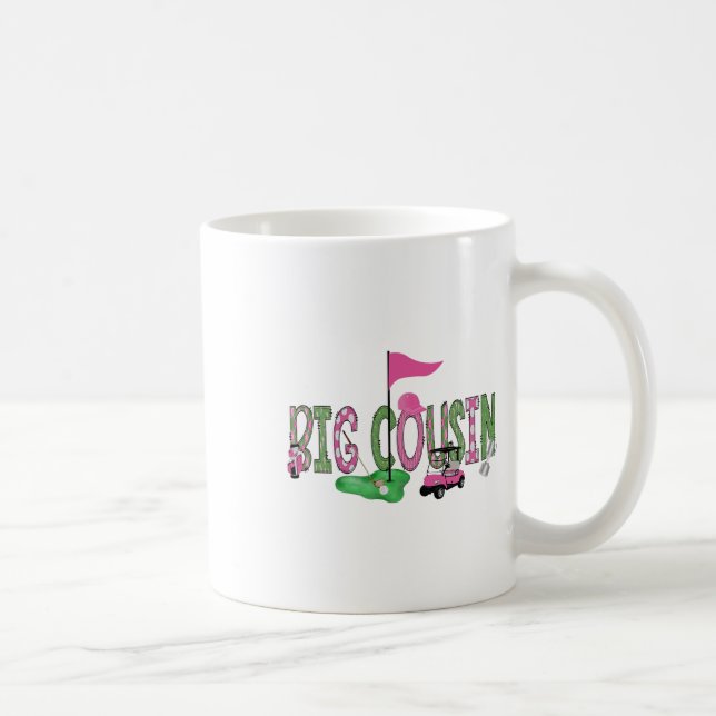 Caneca De Café Golfe Grande Primo Rosa Buraco Rosa Num primeiro a (Direita)