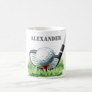 Caneca De Café Golfe Personalizado Clássico