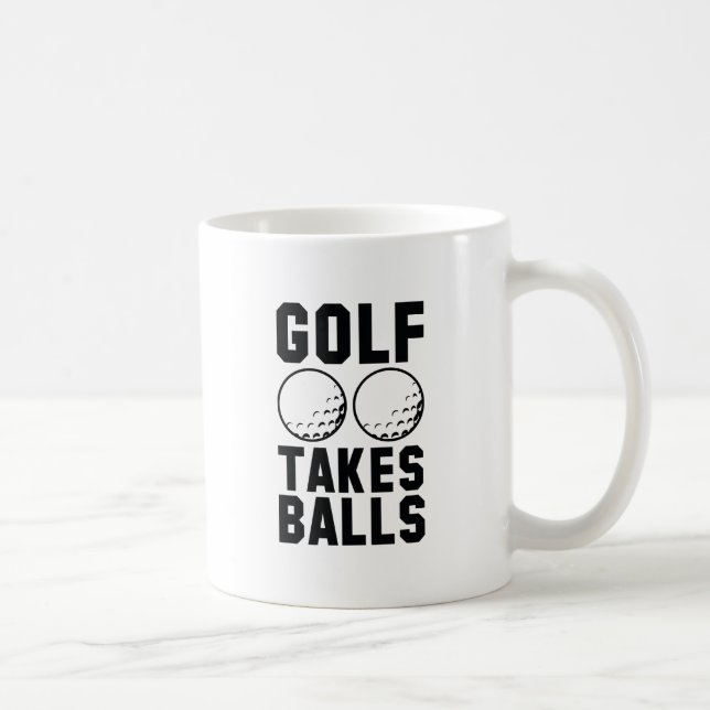Caneca De Café Golfe tira bolas (Direita)