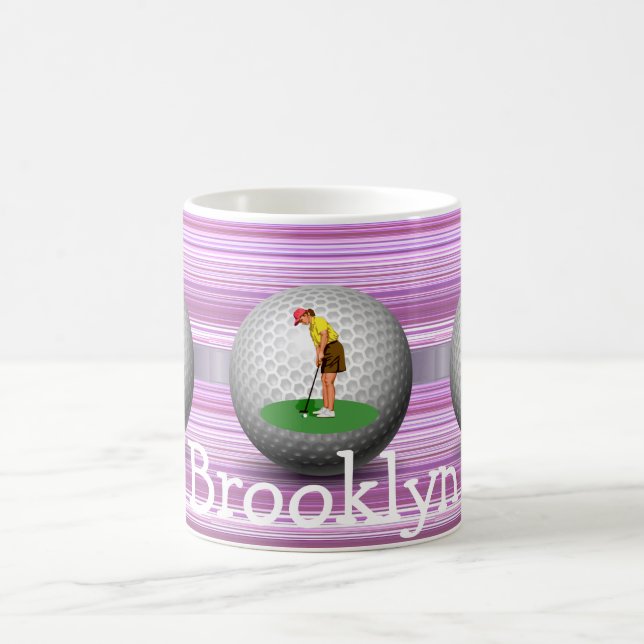 Caneca De Café Golfer Golf Balls Strig (Centro)