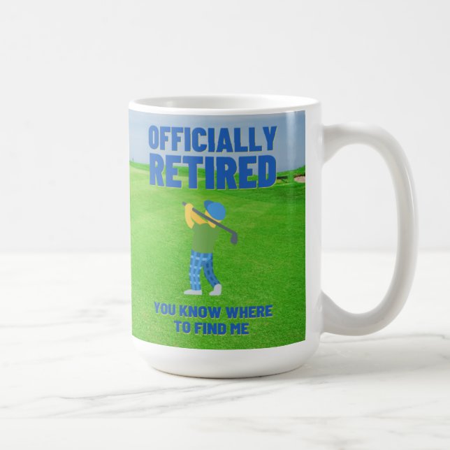 Caneca De Café Golfer Reformado Sabe Onde Me Encontrar (Direita)