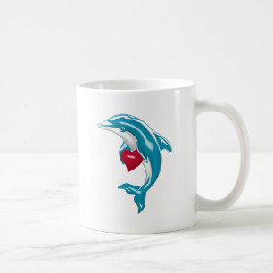 Caneca De Café Golfinho azul