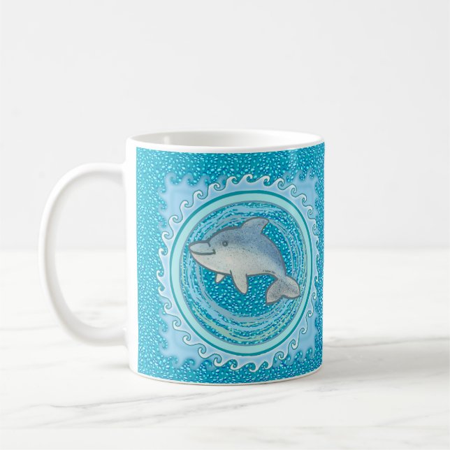 Caneca De Café Golfinho Bebê (Esquerda)