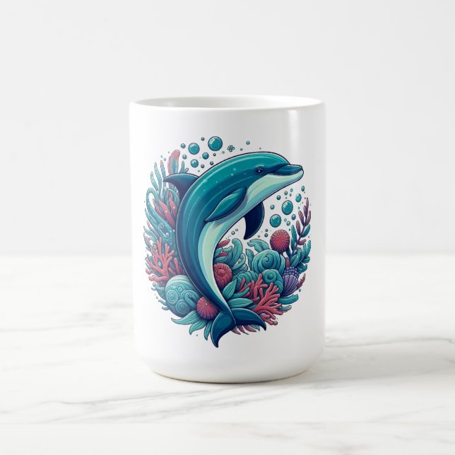 Caneca De Café Golfinho-costeiro/náutico (Centro)