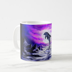 Caneca De Café Golfinho de Lua