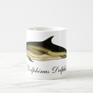 Caneca De Café Golfinho Delphinus Delphis, Animais Marinhos Vinta