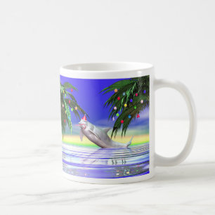 Caneca De Café Golfinho do Natal
