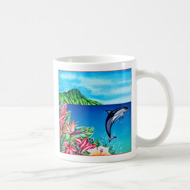 Caneca De Café Golfinho havaiano (Direita)