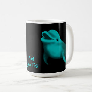Caneca De Café Golfinho Sortudo - Adicione seu texto