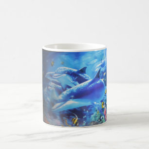 Caneca De Café Golfinhos do amor