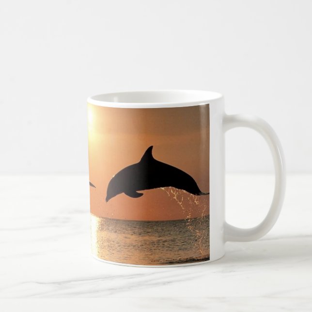 Caneca De Café Golfinhos por Sunset (Direita)