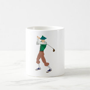 Caneca De Café Golfista Bem Vestido