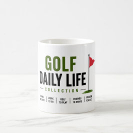 Caneca De Café Golfista da vida diária golfista