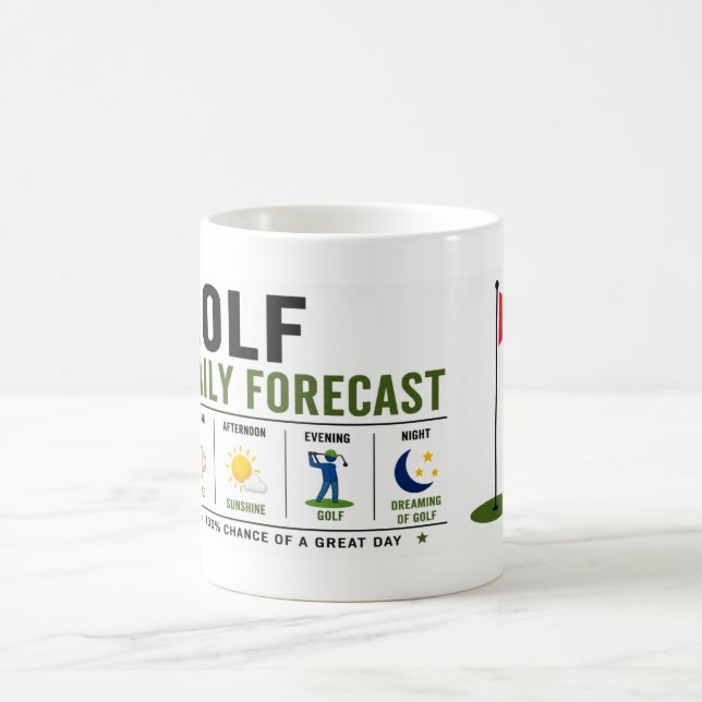 Caneca De Café Golfista da vida diária golfista (Centro)