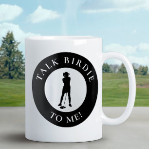 Caneca De Café Golfista Fale Pássaro Para Mim Humor Divertido Fof