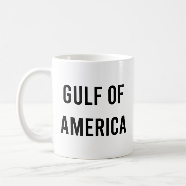 Caneca De Café Golfo da América cômico cúpula da américa (Esquerda)