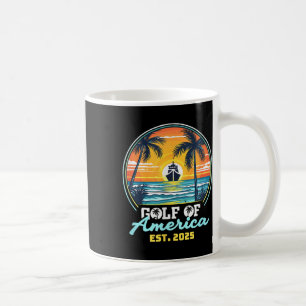 Caneca De Café Golfo Da América Dos Eua Camisa Est 2025 Retro Vin