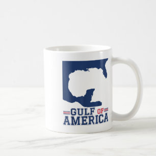 Caneca De Café Golfo Da América Dos Eua Funny Golfo Do México 4 D