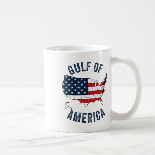 Caneca De Café Golfo Da América Dos Eua Funny Golfo Do México Ban