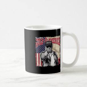 Caneca De Café Golfo Da América Dos Eua Trump Saudação Do Patrio