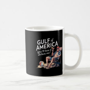 Caneca De Café Golfo Da América Eua Funny Trump Usa Beach