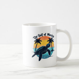 Caneca De Café Golfo Da Tartaruga Do México Tartaruga Vintage - T