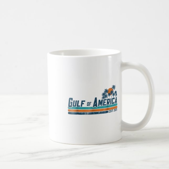 Caneca De Café Golfo De Bandeira Americano 2025 (Direita)