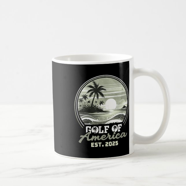 Caneca De Café Golfo De Bandeira Americano 2025 (Direita)