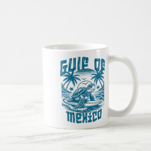 Caneca De Café Golfo De Retro-Verão Do México