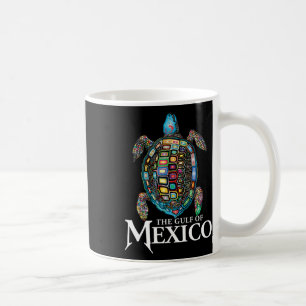 Caneca De Café Golfo De Tartaruga Do Mar Retro No México Nunca Es