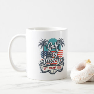 Caneca De Café Golfo dos EUA América Trump 2025 Bandeira American
