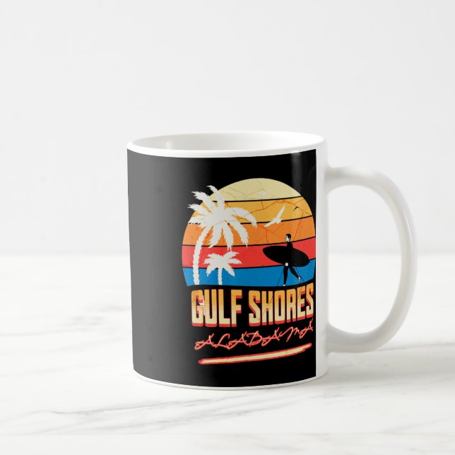 Caneca De Café Golfo nas margens do Alabama 5 (Direita)