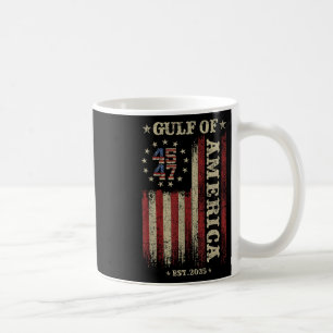 Caneca De Café Golfo Retro Da América Est 2025 U.A. Flag M
